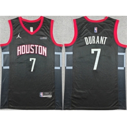 Men Houston Rockets 7 Kevin Durant Black Statement Edition Stitched Jersey