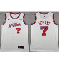 Men Houston Rockets 7 Kevin Durant White 2025 26 City Edition Stitched Jersey