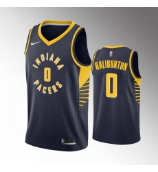 Men Indiana Pacers Tyrese Haliburton #0 2022 23 Association Edition Navy Jersey Men Indiana Pacers Tyrese Haliburton #0 2022 23 Association Edition Navy Jersey