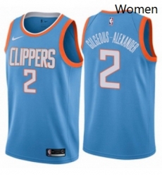 Womens Nike Los Angeles Clippers 2 Shai Gilgeous Alexander Swingman Blue NBA Jersey City Edition Womens Nike Los Angeles Clippers 2 Shai Gilgeous Alexander Swingman Blue NBA Jersey City Edition