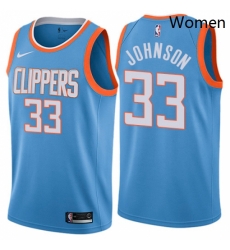 Womens Nike Los Angeles Clippers 33 Wesley Johnson Swingman Blue NBA Jersey City Edition Womens Nike Los Angeles Clippers 33 Wesley Johnson Swingman Blue NBA Jersey City Edition