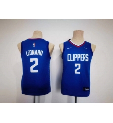 Youth Los Angeles Clippers 2 Kawhi Leonard Royal Stitched Basketball Jersey Youth Los Angeles Clippers 2 Kawhi Leonard Royal Stitched Basketball Jersey
