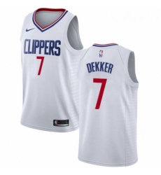 Youth Nike Los Angeles Clippers 7 Sam Dekker Swingman White NBA Jersey Association Edition Youth Nike Los Angeles Clippers 7 Sam Dekker Swingman White NBA Jersey Association Edition