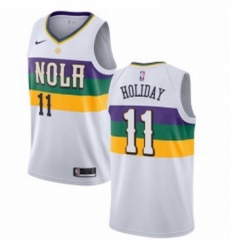 Youth Nike New Orleans Pelicans 11 Jrue Holiday Swingman White NBA Jersey City Edition Youth Nike New Orleans Pelicans 11 Jrue Holiday Swingman White NBA Jersey City Edition