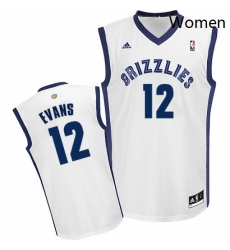 Womens Adidas Memphis Grizzlies 12 Tyreke Evans Swingman White Home NBA Jersey Womens Adidas Memphis Grizzlies 12 Tyreke Evans Swingman White Home NBA Jersey