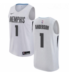 Womens Nike Memphis Grizzlies 1 Kyle Anderson Swingman White NBA Jersey City Edition Womens Nike Memphis Grizzlies 1 Kyle Anderson Swingman White NBA Jersey City Edition