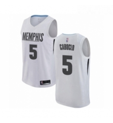 Youth Memphis Grizzlies 5 Bruno Caboclo Swingman White Basketball Jersey City Edition Youth Memphis Grizzlies 5 Bruno Caboclo Swingman White Basketball Jersey City Edition