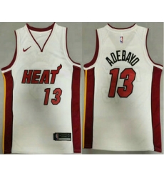 Men Miami Heat 13 Bam Adebayo White 2020 Nike Swingman Stitched NBA Jersey