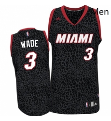 Mens Adidas Miami Heat 3 Dwyane Wade Authentic Black Crazy Light NBA Jersey Mens Adidas Miami Heat 3 Dwyane Wade Authentic Black Crazy Light NBA Jersey