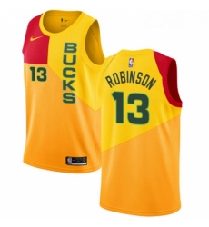 Womens Nike Milwaukee Bucks 13 Glenn Robinson Swingman Yellow NBA Jersey City Edition Womens Nike Milwaukee Bucks 13 Glenn Robinson Swingman Yellow NBA Jersey City Edition