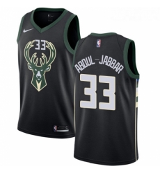 Youth Nike Milwaukee Bucks 33 Kareem Abdul Jabbar Swingman Black Alternate NBA Jersey Statement Edition Youth Nike Milwaukee Bucks 33 Kareem Abdul Jabbar Swingman Black Alternate NBA Jersey Statement Edition