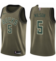Youth Nike Milwaukee Bucks 5 D J Wilson Swingman Green Salute to Service NBA Jersey Youth Nike Milwaukee Bucks 5 D J Wilson Swingman Green Salute to Service NBA Jersey