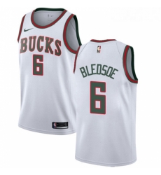 Youth Nike Milwaukee Bucks 6 Eric Bledsoe Authentic White Fashion Hardwood Classics NBA Jersey Youth Nike Milwaukee Bucks 6 Eric Bledsoe Authentic White Fashion Hardwood Classics NBA Jersey