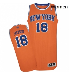 Womens Adidas New York Knicks 18 Phil Jackson Authentic Orange Alternate NBA Jersey Womens Adidas New York Knicks 18 Phil Jackson Authentic Orange Alternate NBA Jersey