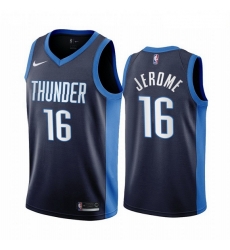 Men Oklahoma City Thunder 16 Ty Jerome Navy NBA Swingman 2020 21 Earned Edition Jersey Men Oklahoma City Thunder 16 Ty Jerome Navy NBA Swingman 2020 21 Earned Edition Jersey