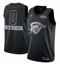 Mens Nike Jordan Oklahoma City Thunder 0 Russell Westbrook Swingman Black 2018 All Star Game NBA Jersey Mens Nike Jordan Oklahoma City Thunder 0 Russell Westbrook Swingman Black 2018 All Star Game NBA Jersey