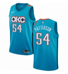 Mens Nike Oklahoma City Thunder 54 Patrick Patterson Swingman Turquoise NBA Jersey City Edition Mens Nike Oklahoma City Thunder 54 Patrick Patterson Swingman Turquoise NBA Jersey City Edition