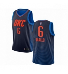 Mens Oklahoma City Thunder 6 Hamidou Diallo Authentic Navy Blue Basketball Jersey Statement Edition Mens Oklahoma City Thunder 6 Hamidou Diallo Authentic Navy Blue Basketball Jersey Statement Edition