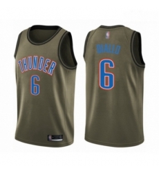 Mens Oklahoma City Thunder 6 Hamidou Diallo Swingman Green Salute to Service Basketball Jersey Mens Oklahoma City Thunder 6 Hamidou Diallo Swingman Green Salute to Service Basketball Jersey