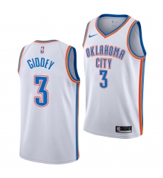Men's Oklahoma City Thunder Josh Giddey #3 White Dri-FIT Swingman Jersey Men's Oklahoma City Thunder Josh Giddey #3 White Dri-FIT Swingman Jersey
