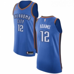 Youth Nike Oklahoma City Thunder 12 Steven Adams Authentic Royal Blue Road NBA Jersey Icon Edition