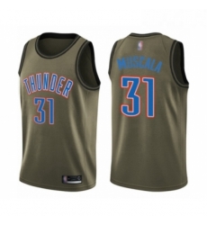 Youth Oklahoma City Thunder 31 Mike Muscala Swingman Green Salute to Service Basketball Jersey Youth Oklahoma City Thunder 31 Mike Muscala Swingman Green Salute to Service Basketball Jersey