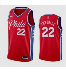Men Philadelphia 76ers 22 Matisse Thybulle Red Stitched Swingman Jersey