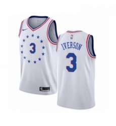 Womens Nike Philadelphia 76ers 3 Allen Iverson White Swingman Jersey Earned Edition Womens Nike Philadelphia 76ers 3 Allen Iverson White Swingman Jersey Earned Edition