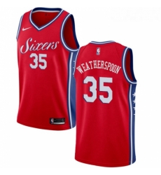 Womens Nike Philadelphia 76ers 35 Clarence Weatherspoon Authentic Red Alternate NBA Jersey Statement Edition Womens Nike Philadelphia 76ers 35 Clarence Weatherspoon Authentic Red Alternate NBA Jersey Statement Edition