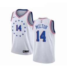 Youth Nike Philadelphia 76ers 14 Shake Milton White Swingman Jersey Earned Edition Youth Nike Philadelphia 76ers 14 Shake Milton White Swingman Jersey Earned Edition