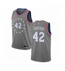 Youth Philadelphia 76ers 42 Al Horford Swingman Gray Basketball Jersey City Edition Youth Philadelphia 76ers 42 Al Horford Swingman Gray Basketball Jersey City Edition