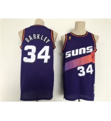 Men Phoenix Suns 34 Barkley Purple Throwback 2021 NBA Jersey Men Phoenix Suns 34 Barkley Purple Throwback 2021 NBA Jersey
