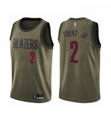 Youth Portland Trail Blazers 2 Gary Trent Jr Swingman Green Salute to Service Basketball Jersey Youth Portland Trail Blazers 2 Gary Trent Jr Swingman Green Salute to Service Basketball Jersey