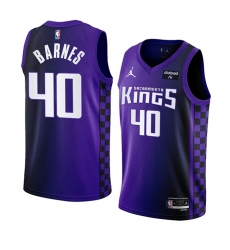 Men Sacramento Kings 40 Harrison Barnes Purple 2023 24 Statement Edition Swingman Stitched Basketball Jersey Men Sacramento Kings 40 Harrison Barnes Purple 2023 24 Statement Edition Swingman Stitched Basketball Jersey