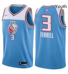Youth Nike Sacramento Kings 3 Yogi Ferrell Swingman Blue NBA Jersey City Edition Youth Nike Sacramento Kings 3 Yogi Ferrell Swingman Blue NBA Jersey City Edition