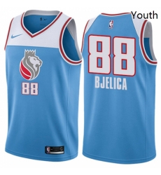 Youth Nike Sacramento Kings 88 Nemanja Bjelica Swingman Blue NBA Jersey City Edition Youth Nike Sacramento Kings 88 Nemanja Bjelica Swingman Blue NBA Jersey City Edition