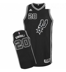 Mens Adidas San Antonio Spurs 20 Manu Ginobili Authentic Black New Road NBA Jersey Mens Adidas San Antonio Spurs 20 Manu Ginobili Authentic Black New Road NBA Jersey