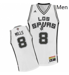 Mens Adidas San Antonio Spurs 8 Patty Mills Authentic White Latin Nights NBA Jersey Mens Adidas San Antonio Spurs 8 Patty Mills Authentic White Latin Nights NBA Jersey