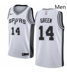 Mens Nike San Antonio Spurs 14 Danny Green Authentic White Home NBA Jersey Association Edition Mens Nike San Antonio Spurs 14 Danny Green Authentic White Home NBA Jersey Association Edition