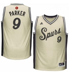 Youth Adidas San Antonio Spurs 9 Tony Parker Authentic Cream 2015 16 Christmas Day NBA Jersey Youth Adidas San Antonio Spurs 9 Tony Parker Authentic Cream 2015 16 Christmas Day NBA Jersey