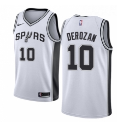 Youth Nike San Antonio Spurs 10 DeMar DeRozan Swingman White NBA Jersey Association Edition Youth Nike San Antonio Spurs 10 DeMar DeRozan Swingman White NBA Jersey Association Edition