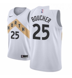 Men NBA 2018 19 Toronto Raptors 25 Chris Boucher City Edition White Jersey Men NBA 2018 19 Toronto Raptors 25 Chris Boucher City Edition White Jersey