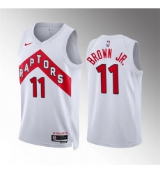 Men Toronto Raptors 11 Bruce Brown Jr White Association Edition Stitched Basketball Jersey Men Toronto Raptors 11 Bruce Brown Jr White Association Edition Stitched Basketball Jersey