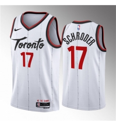 Men Toronto Raptors 17 Dennis Schroder White 2023 24 Association Edition Stitched Basketball Jersey Men Toronto Raptors 17 Dennis Schroder White 2023 24 Association Edition Stitched Basketball Jersey