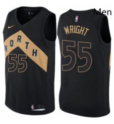 Mens Nike Toronto Raptors 55 Delon Wright Authentic Black NBA Jersey City Edition Mens Nike Toronto Raptors 55 Delon Wright Authentic Black NBA Jersey City Edition