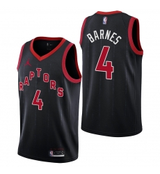 Men's Toronto Raptors #4 Scottie Barnes Statement Edition Black Jersey Men's Toronto Raptors #4 Scottie Barnes Statement Edition Black Jersey
