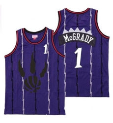 Raptors 1 Tracy McGrady Purple Throwback Jersey Raptors 1 Tracy McGrady Purple Throwback Jersey