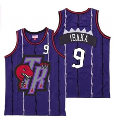 Raptors 9 Serge Ibaka Purple Big Gray TR Logo Retro Jersey Raptors 9 Serge Ibaka Purple Big Gray TR Logo Retro Jersey