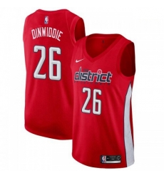 Men Nike Washington Wizards 26 Spencer Dinwiddie Red NBA Swingman Earned Edition Jersey Men Nike Washington Wizards 26 Spencer Dinwiddie Red NBA Swingman Earned Edition Jersey
