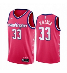 Men Washington Wizards 33 Kyle Kuzma 2022 23 Pink City Edition Limited Stitched Basketball Jersey Men Washington Wizards 33 Kyle Kuzma 2022 23 Pink City Edition Limited Stitched Basketball Jersey